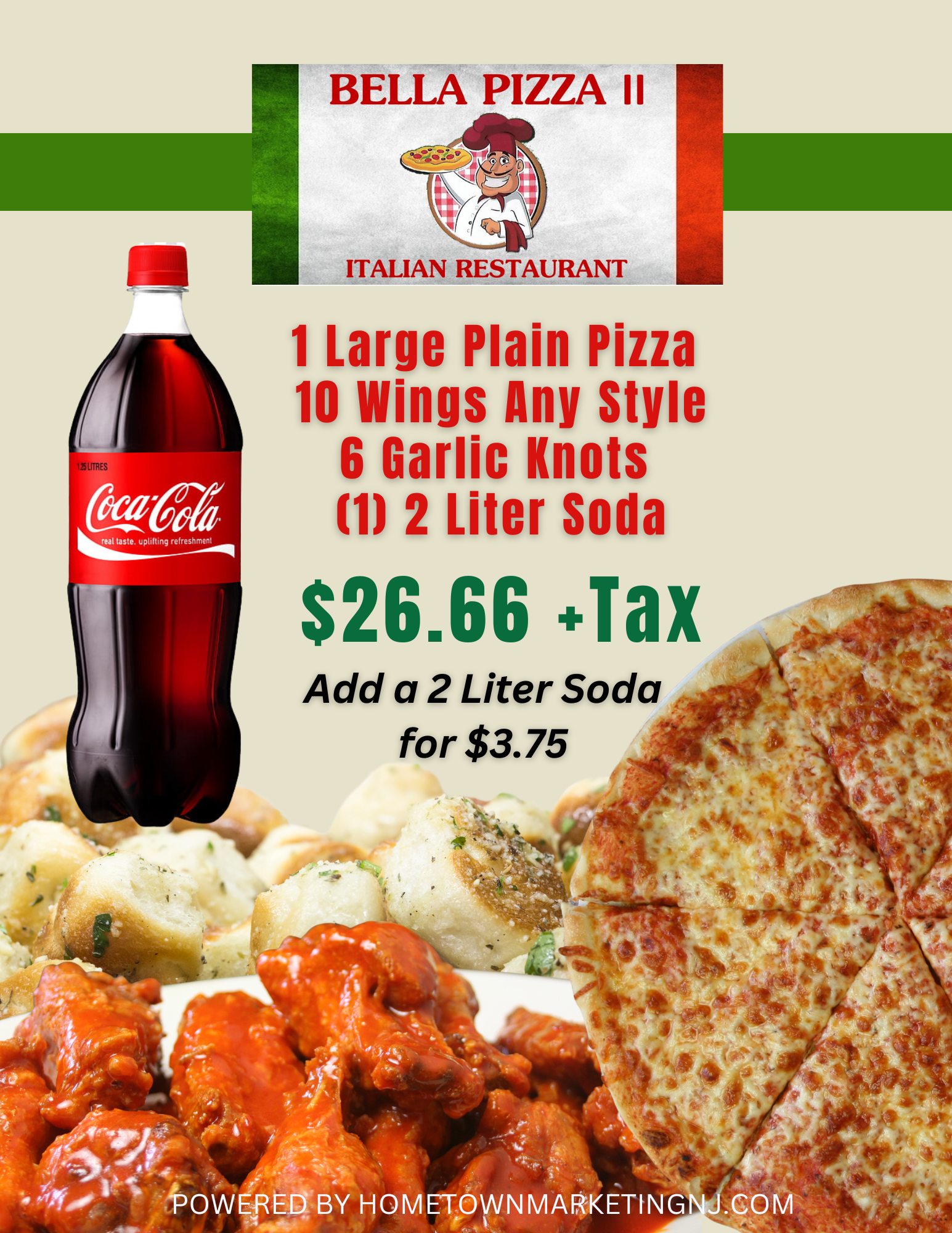 Bella Pizza special 7162024 