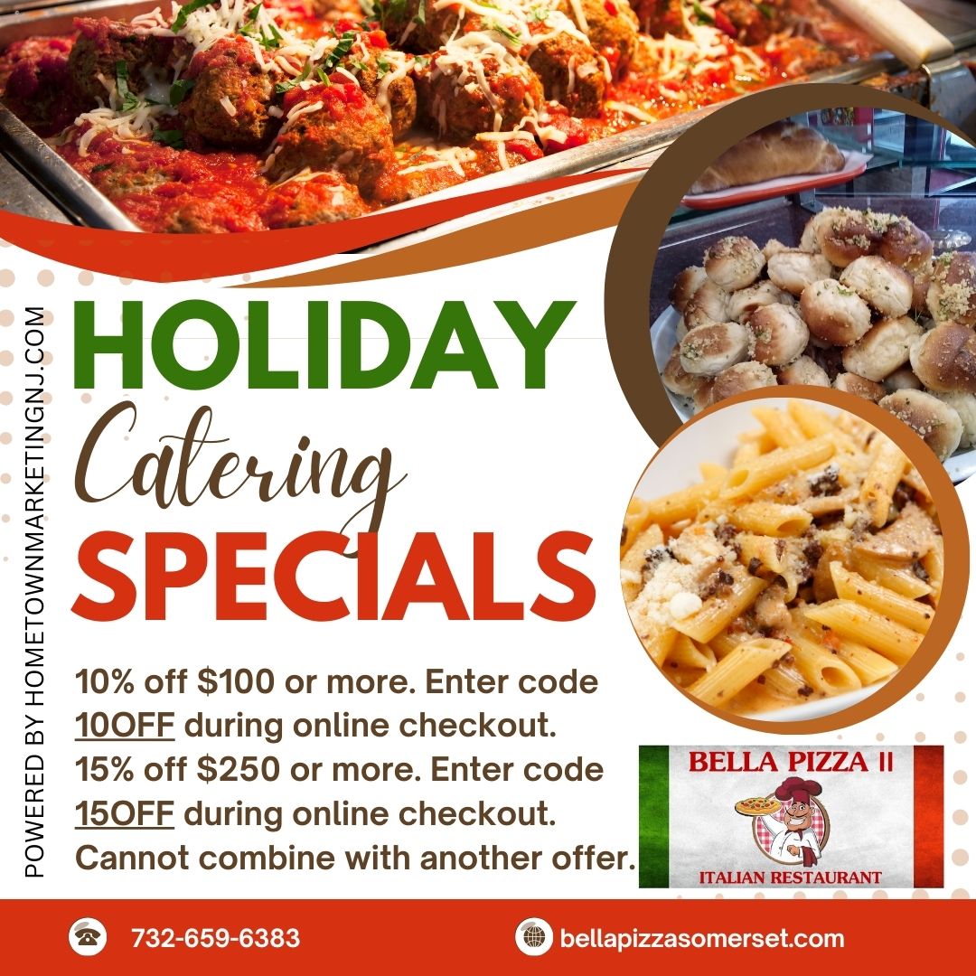 Holiday Catering Specials Bella Pizza 1142024 